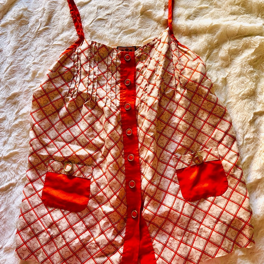 Juicy Couture summertime flirty top 💯 Silk